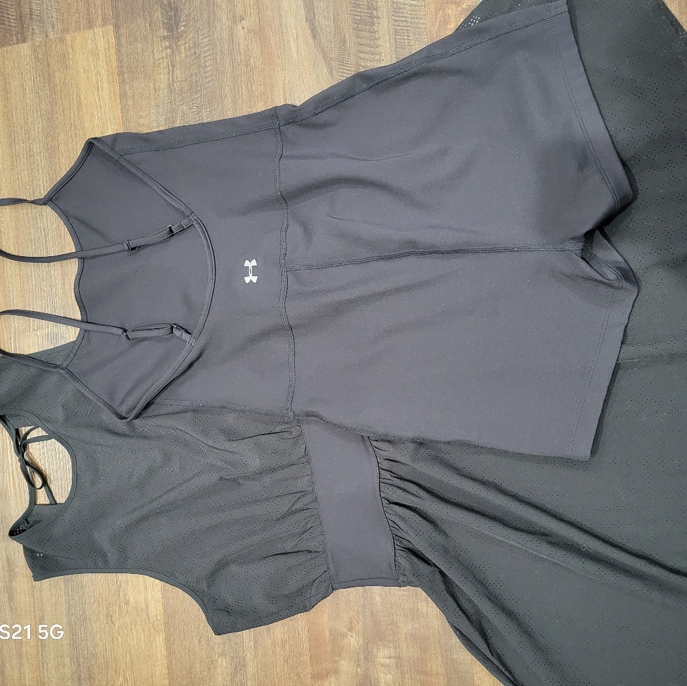 Under Armour Black Athletic Plunge Neck Sundress - Picture 9 of 16